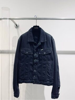 🚩steal Off-White Men's Black Denim Jacket